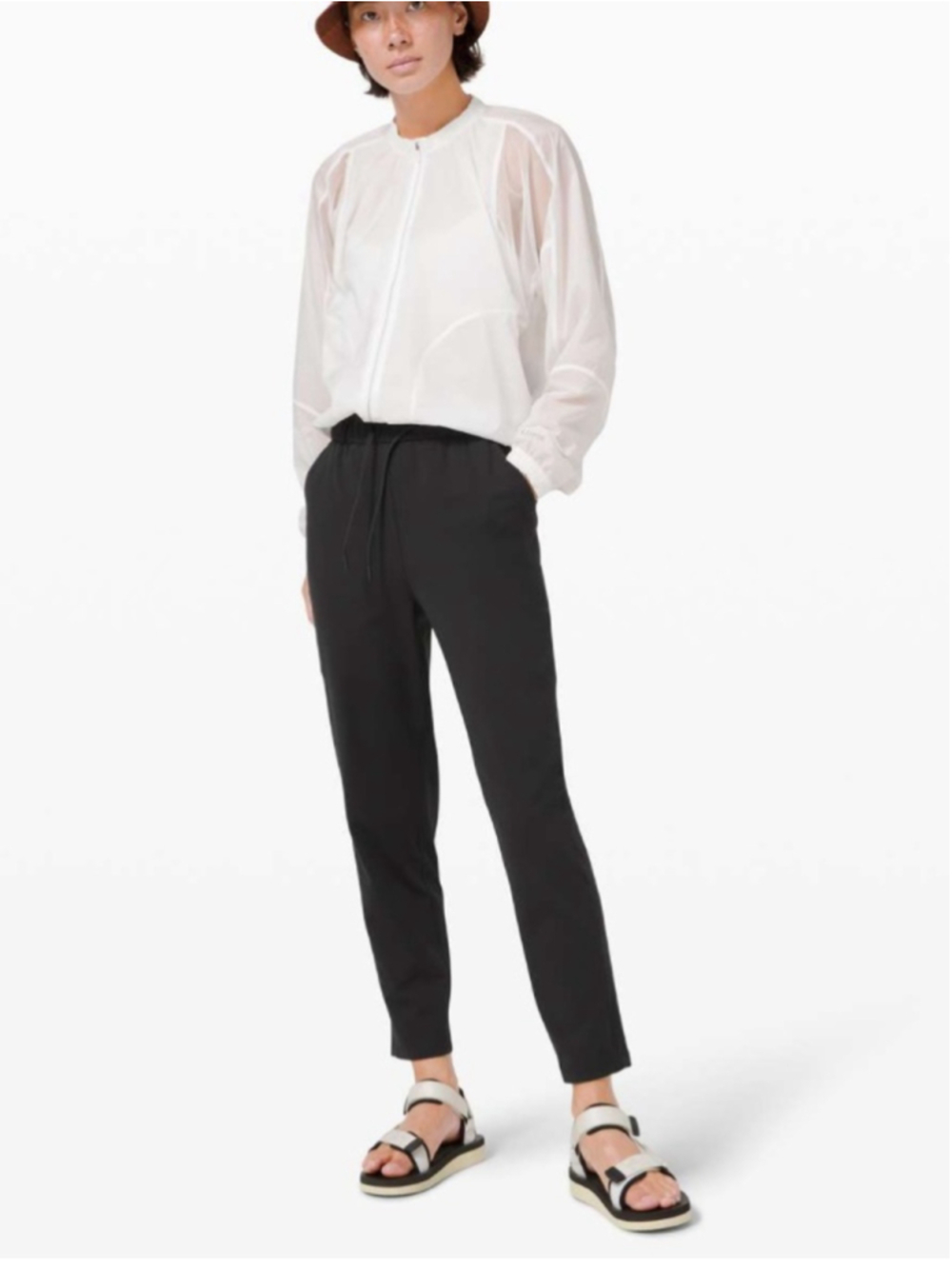 Lululemon Keep Moving Pant 7/8 High-Rise Black Sz 4